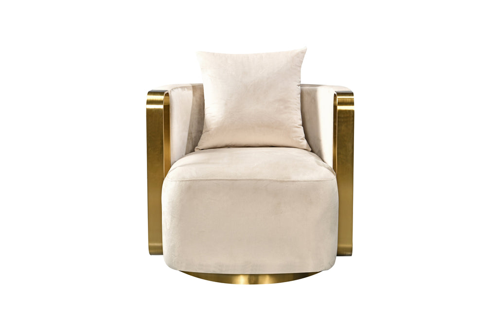 Luxury AVA Swivel Arm Chair - 3 Colours Available