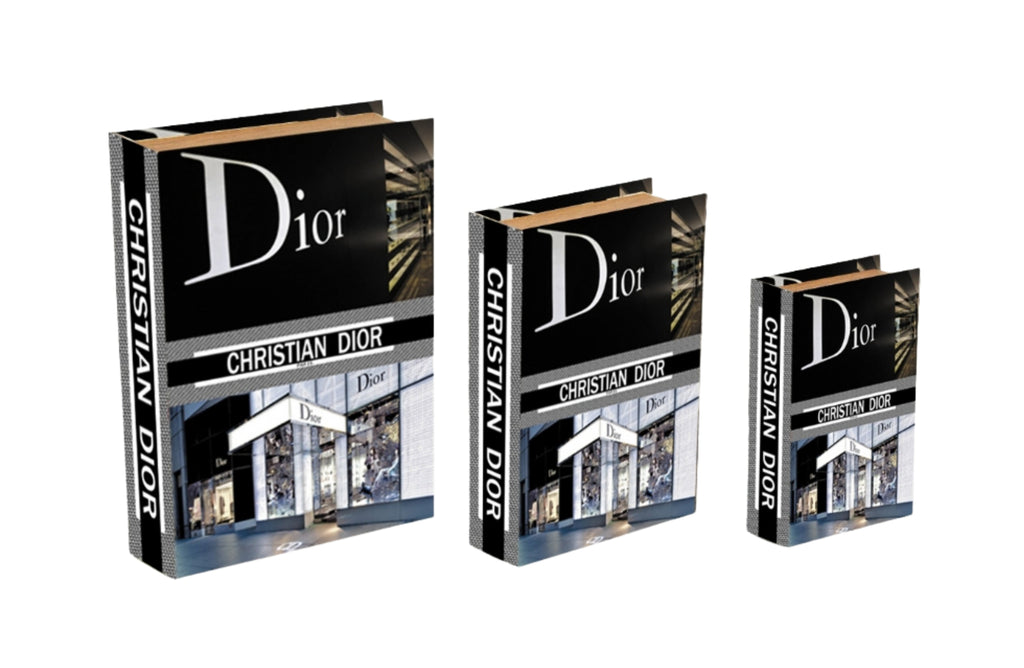 Christian Designer Faux Décor Table Book Box - 3 Size Available