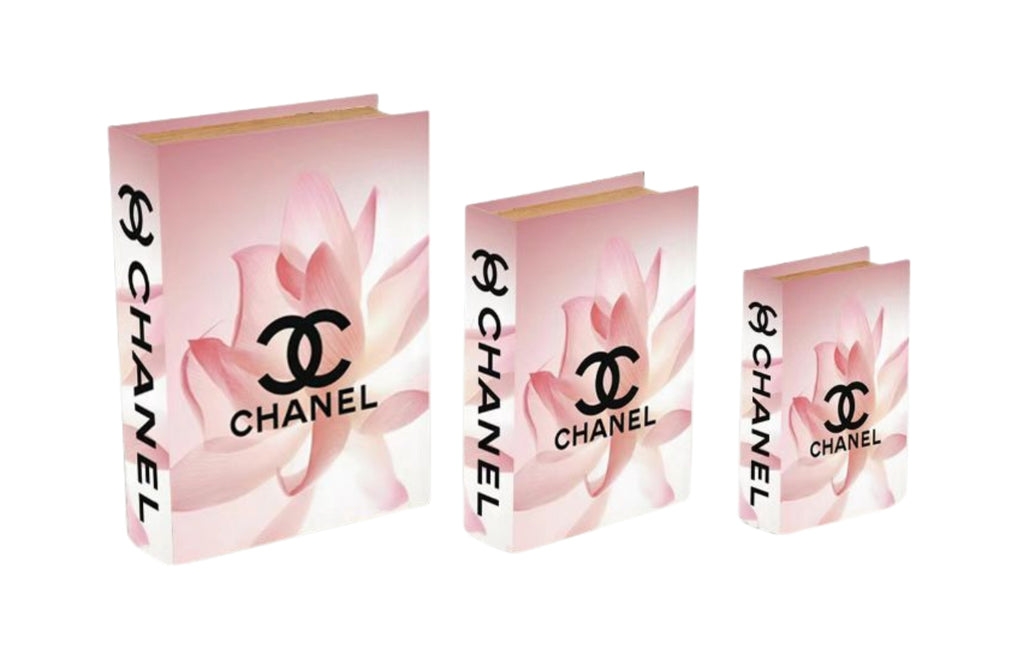 Chic Designer Faux Décor Table Book Box - 3 Size Available