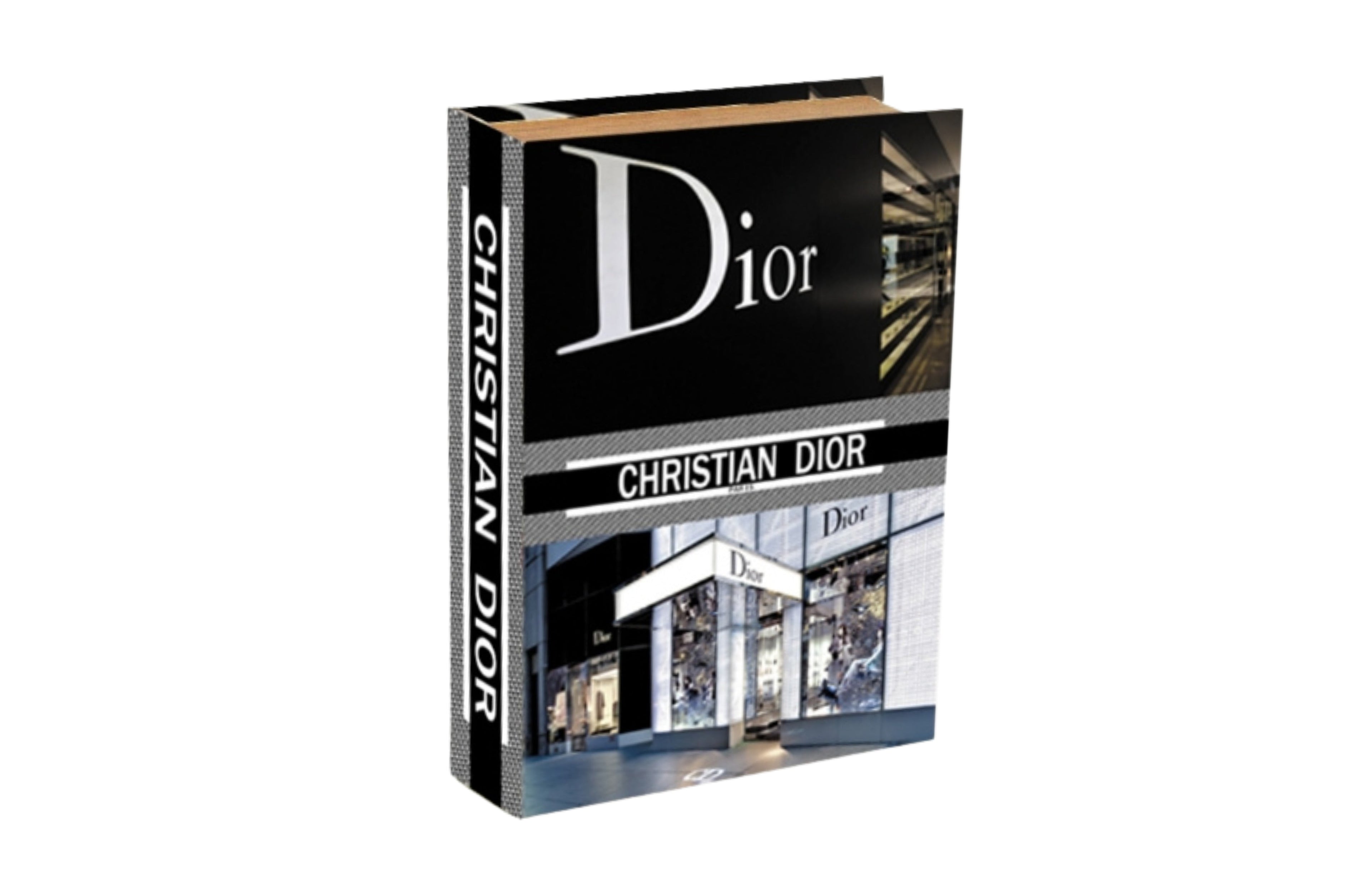 Christian Designer Faux Décor Table Book Box - 3 Size Available