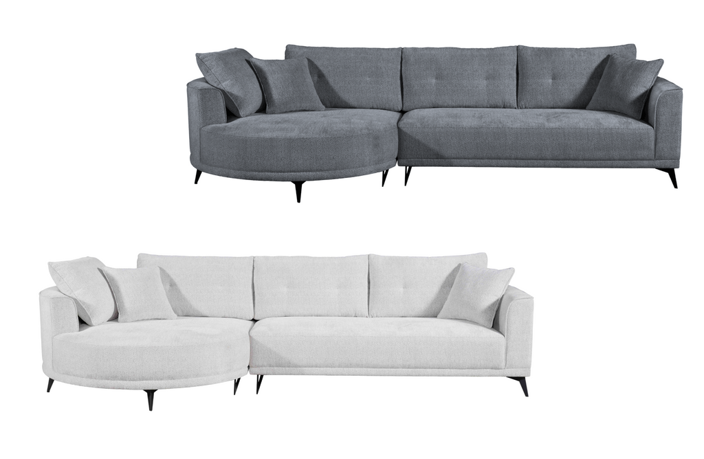 Savannah Round Chaise Lounge Set – Available in Beige or Grey