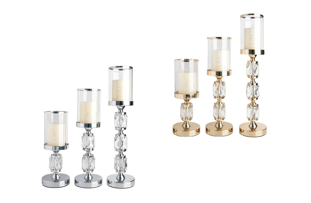 Abode Crystal Candle Holder – 3 Sizes Available
