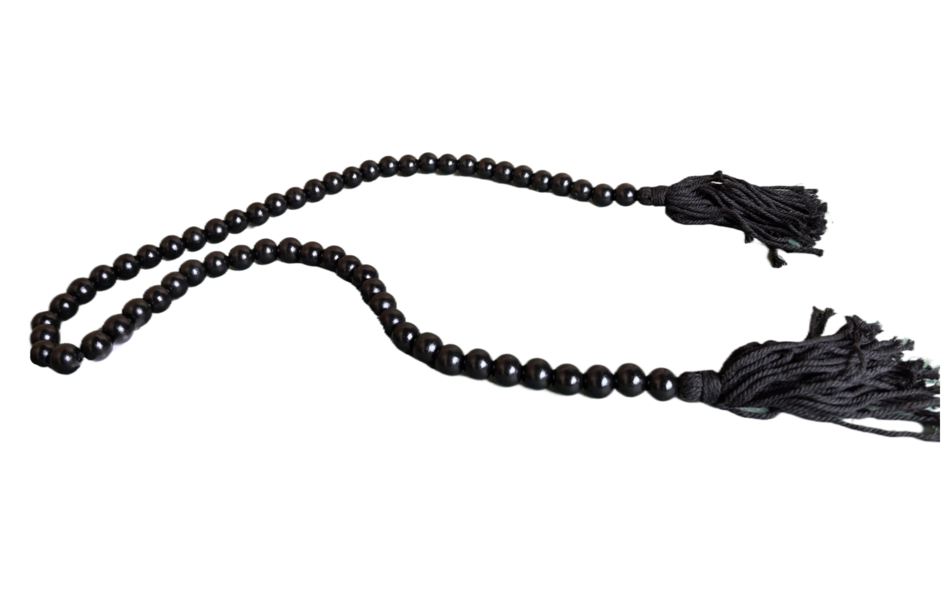 Small Beads & Large Length Wooden Garland With Tassel