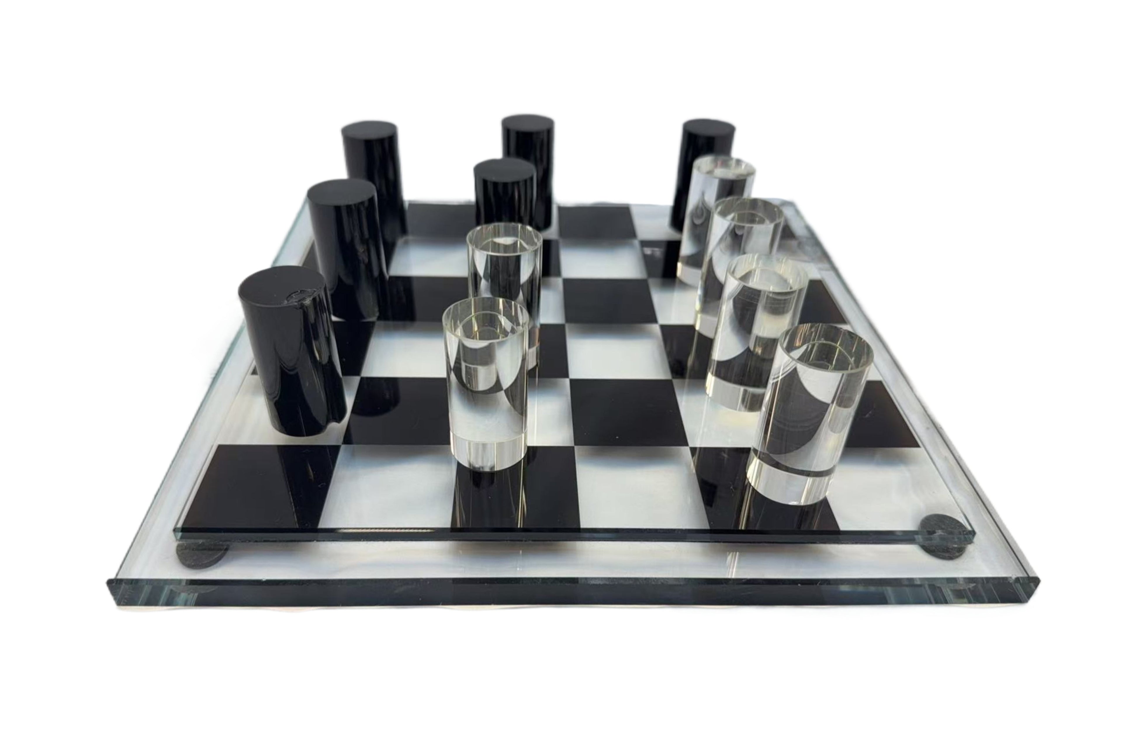 Deluxe Clear Chess - Décor Game Set