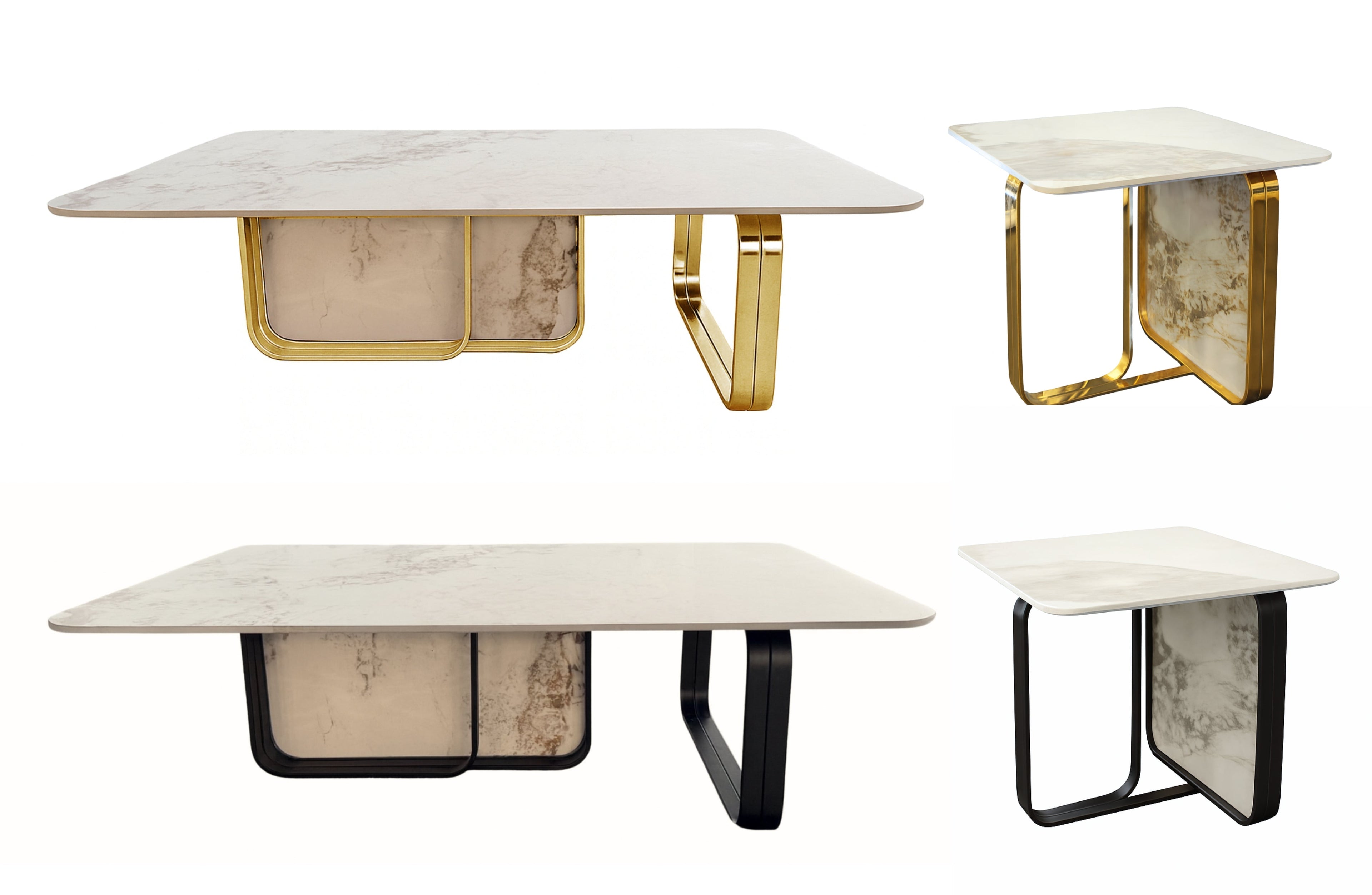 Harper Coffee Table & Side Table Collections - 2 Colours Available
