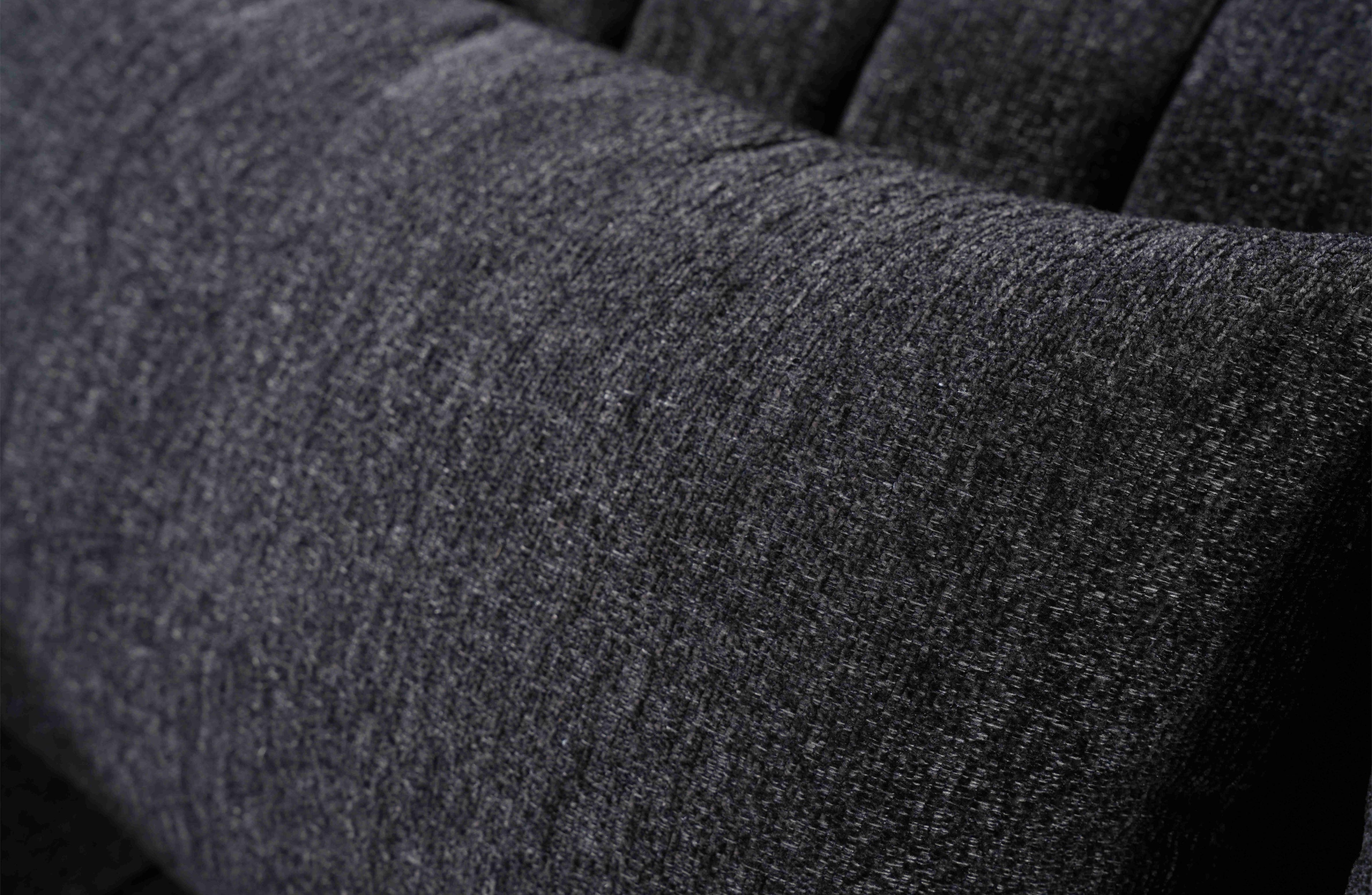 Austin Lounge Set in Charcoal – Detailed close-up of the soft-touch fabric texture, showcasing its durable weave and rich matte finish.