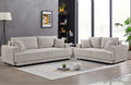 Beige Nora 3-seater convertible sofa bed versatile seating that easily transforms into a comfy guest bed