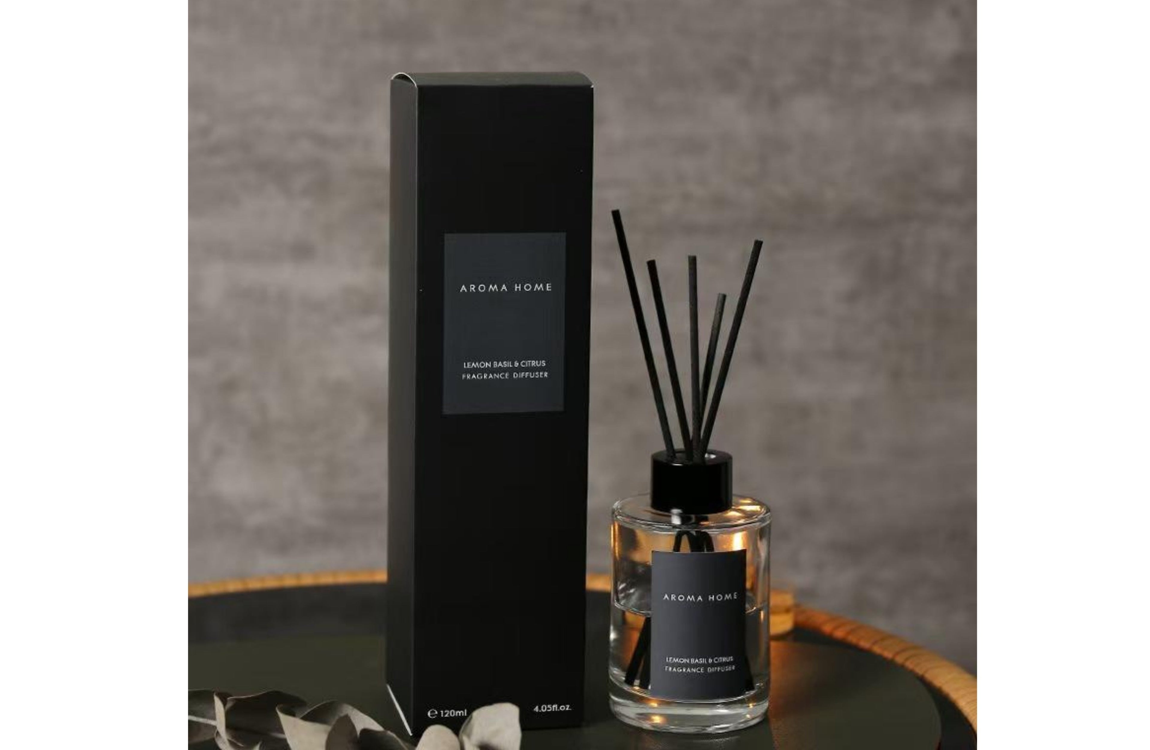 Fresh Citrus Zest Diffuser – Uplifting vibes in black tone