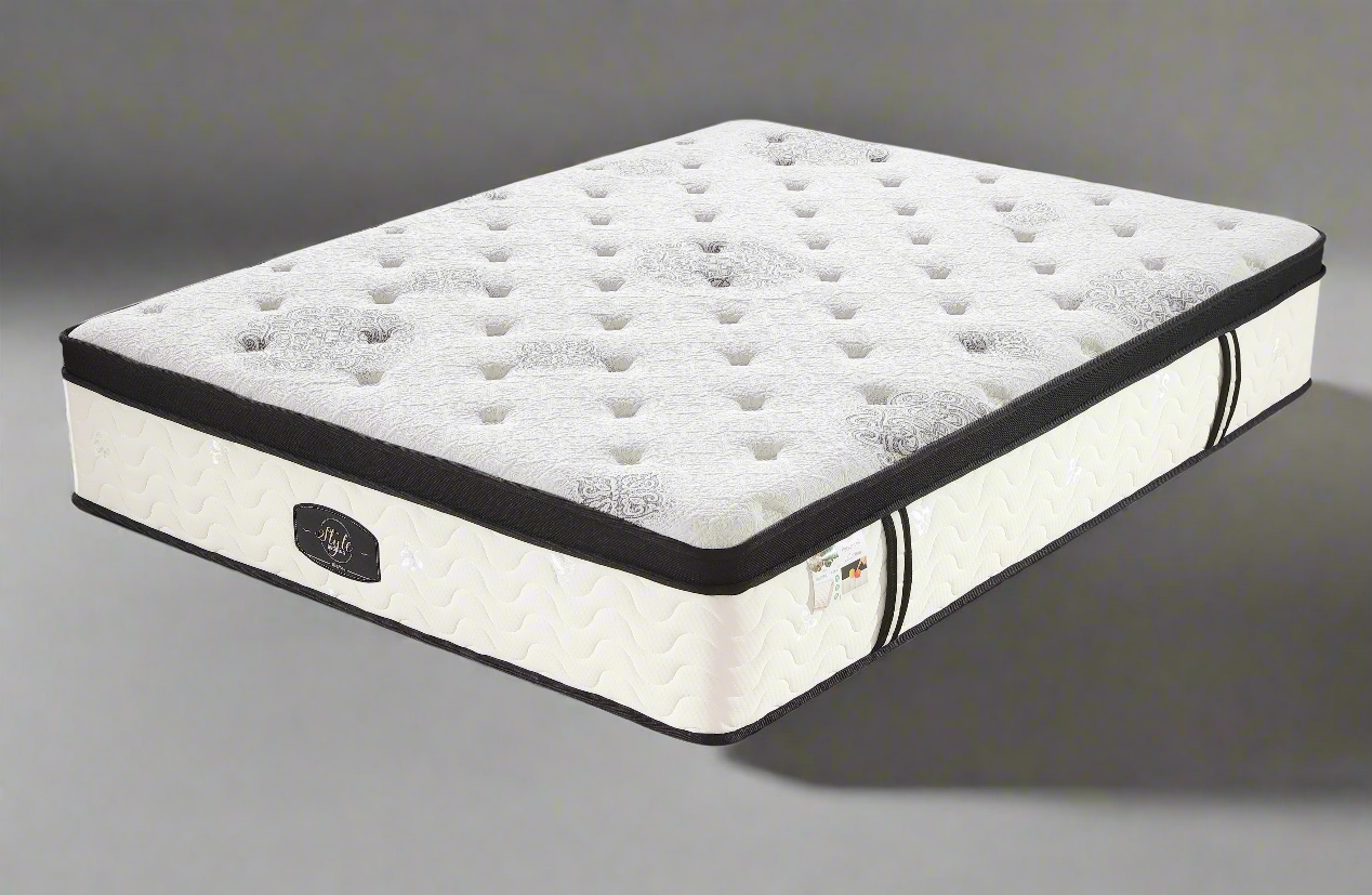 Luxurious Chiro 7 Zone Euro Top mattress with soft quilting and strong pocket spring base.