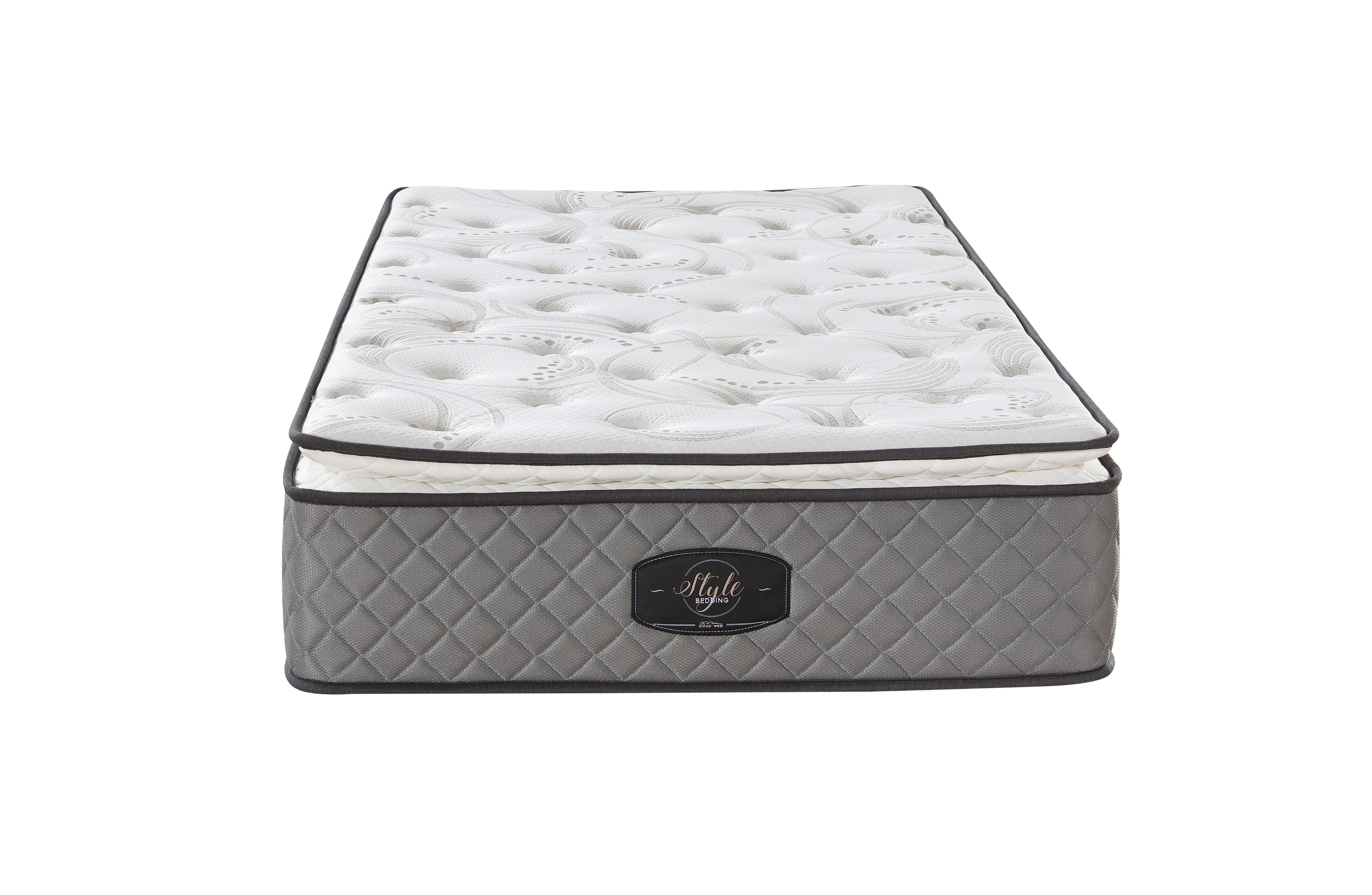 Comfort Euro Top 30cm mattress front profile with high-quality quilting and edge support.