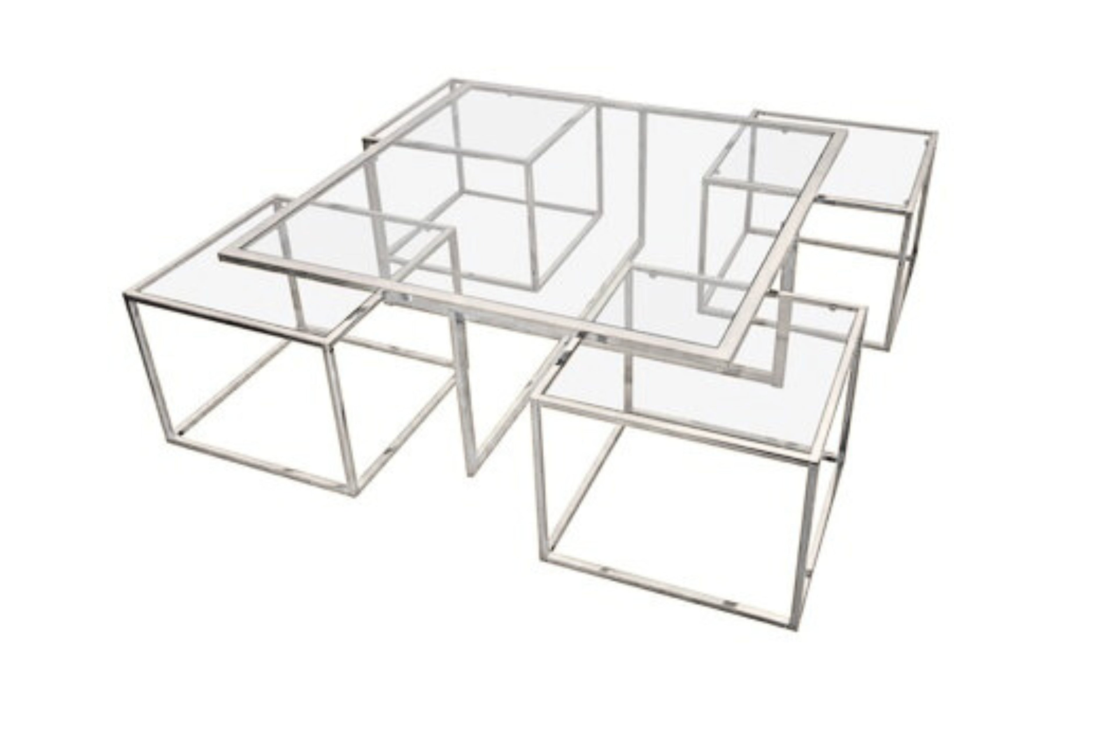 Jamie Square Set of 5 Piece Coffee Table and Side Tables