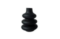 Sleek black Nordic bubble vase with matte finish for a bold modern statement.
