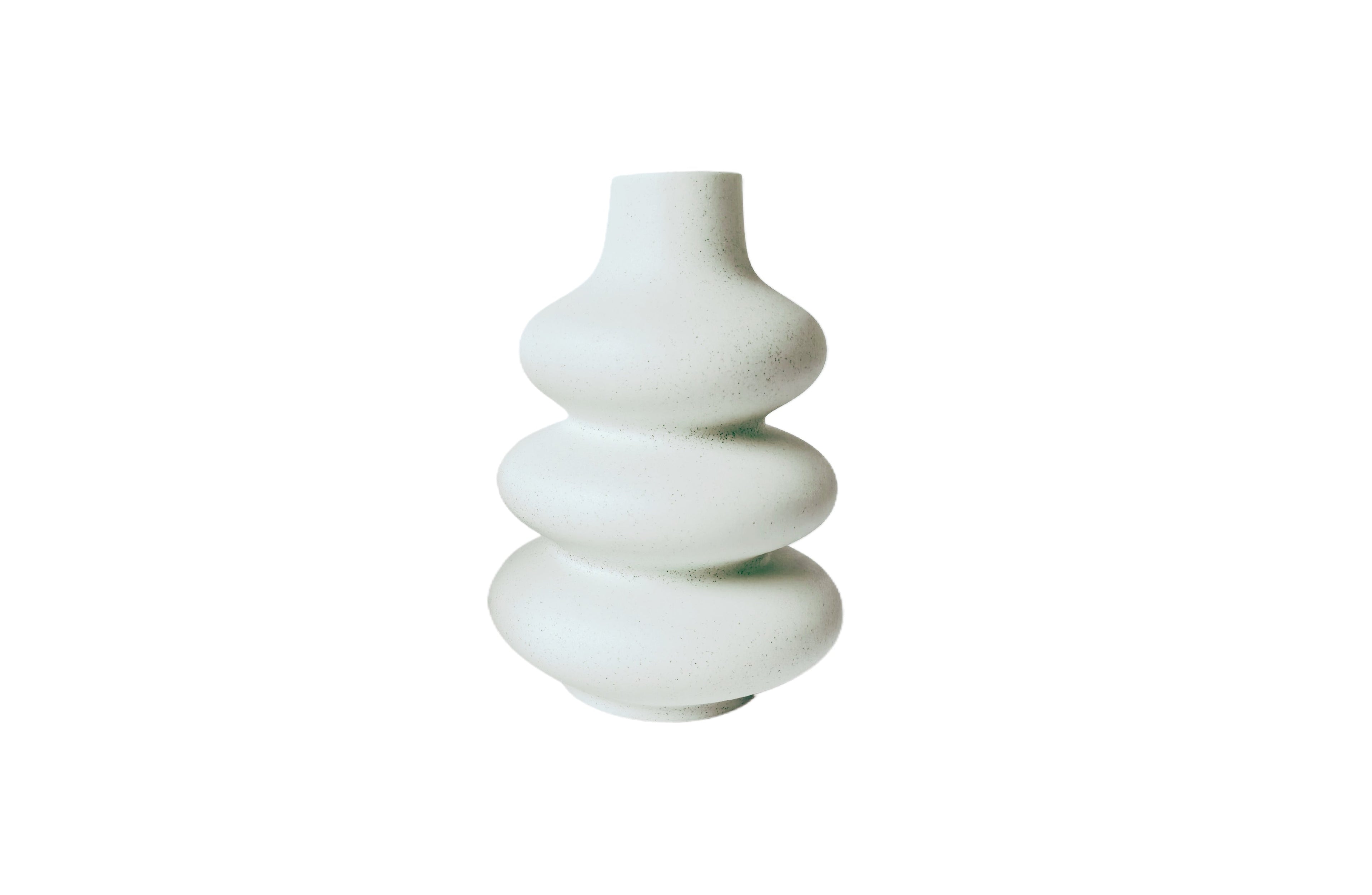 Elegant white Nordic bubble vase with matte finish, ideal for modern home styling.